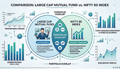 Large Cap Fund vs Nifty 50 Index - Understanding Portfolio Overlap and Active Bets