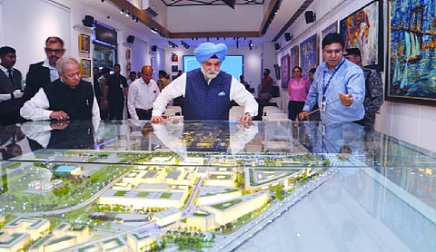 LG visits Aerocity, reviews infrastructure works