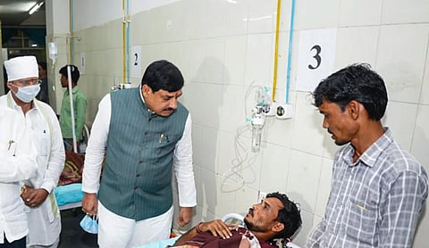 CM Yadav went to Sagar district on Wednesday to review the situation and ordered a judicial inquiry to ensure an impartial investigation and assign responsibility for the tragedy. PTI image
