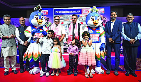 Mandaviya unveils Peacko, marking 30-day countdown to BWF World Championships