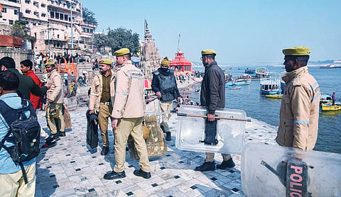Manikarnika Ghat: Damage to Ahilyabai idol, protestors claim