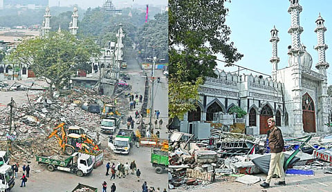 MCD removes encroachment near Faiz-e-Ilahi mosque
