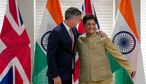 Minister Piyush Goyal welcomes UK Trade Secretary Peter Kyle