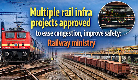 Multiple rail infra projects approved to ease congestion, improve safety: Railway ministry