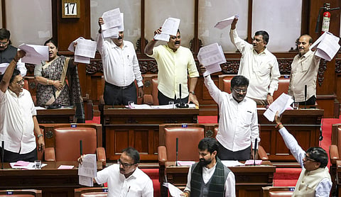 The BJP and JD(S) have been demanding Nagendra’s removal over the Valmiki corporation scam. | PTI photo