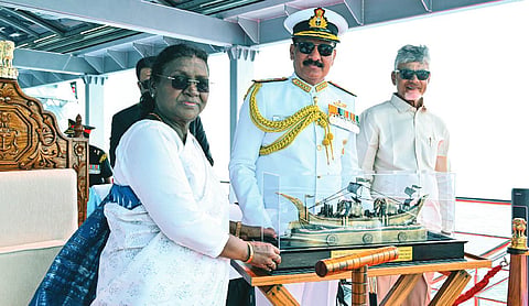 Navy vigilant in protecting India's interests: President