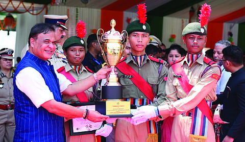 NCC cadets participate in I-Day parades in Guwahati, Nalbari