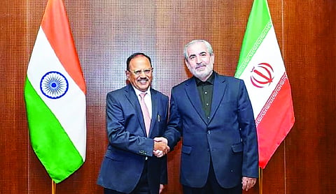 NSA Doval meets senior Iranian security official