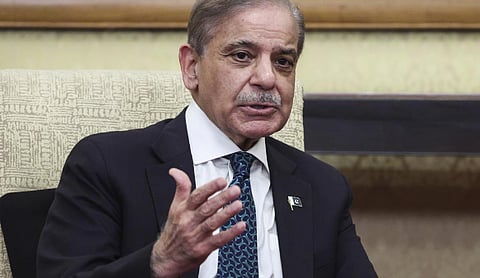 Pakistan Prime Minister Shehbaz Sharif. Image source: AP.