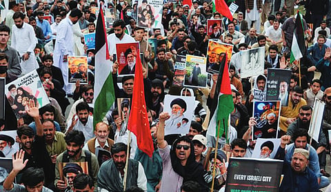 Pakistani Shiites rally to denounce US-Israeli strikes on Iran as US Embassy issues security alert