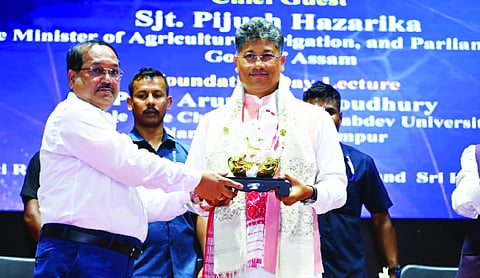 Pijush Hazarika attends 79th Foundation Day of College of Agriculture, AAU Jorhat