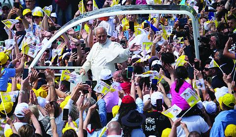 Pope visits Italy’s Land of Fires as families seek justice for kids lost to toxic waste