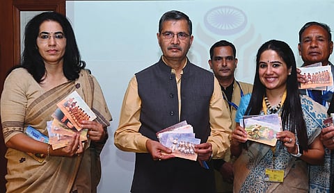 Postcard released on People of India at PMML