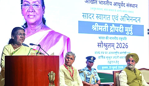 President Murmu urges Ayurveda students to follow Sushruta, embrace science