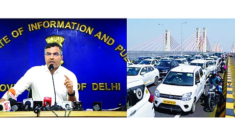 PWD minister blames previous Govt for Barapullah Phase-III traffic snarl