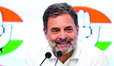 Rahul jabs at PM Modi over Trump tariff remarks