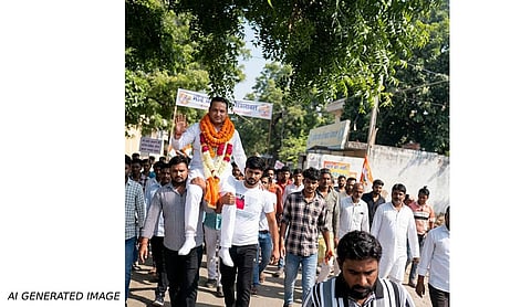 Rape accused released on bail in UP gets Hero’s welcome with garlanded and roadshow