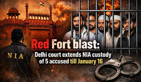 Red Fort blast: Delhi court extends NIA custody of 5 accused till January 16