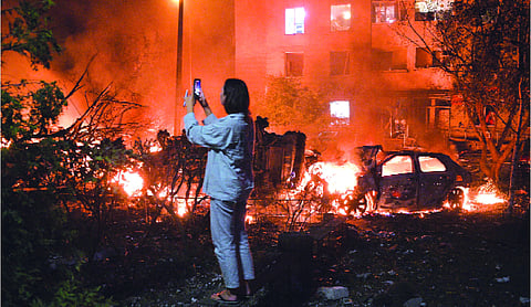 Russian missile, drone attack on Ukraine’s capital, kills 21