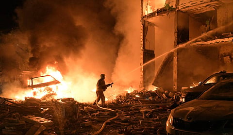 Russian missile and drone attack on Kyiv kills 10, injures 46