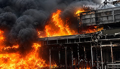 Image of Russia's overnight attack at Ukraine; Source: X/ @Glenn_Diesen