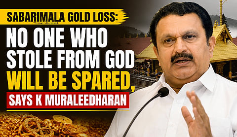 Sabarimala gold loss: No one who stole from God will be spared, says K Muraleedharan