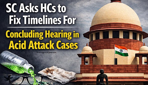 SC asks HCs to fix timelines for concluding hearing in acid attack cases