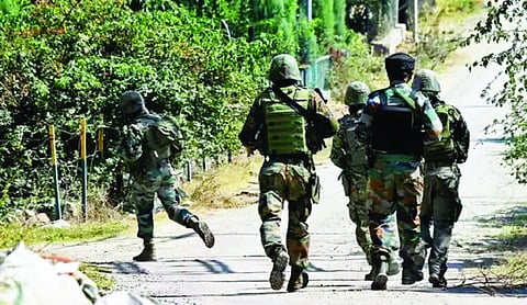 Security Forces Hunt Group of foreign Terrorists in J&K