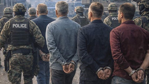 Six arrests for spyingSix