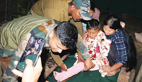 Snakebite victim rescued by Indian Army in Imphal East