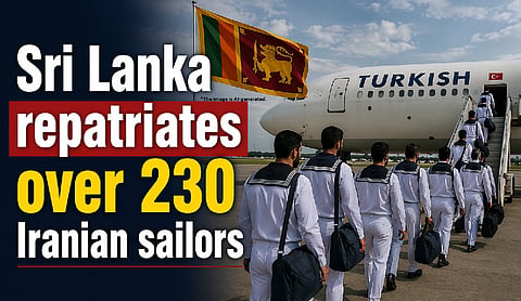 Sri Lanka repatriates over 230 Iranian sailors