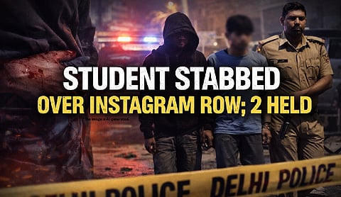 Student stabbed over Instagram row; 2 held