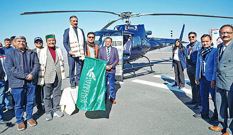Sukhu inaugurates helicopter services from Shimla’s Sanjauli