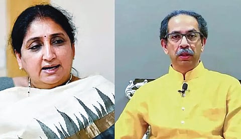 Sunetra Pawar calls Uddhav to seek support for Baramati bypoll