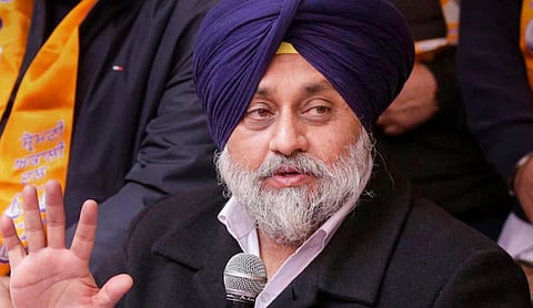 SAD chief Sukhbir Singh Badal. | Image Source: PTI