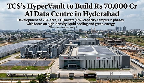 TCS’s HyperVault to build Rs 70,000 Cr AI data centre in Hyderabad