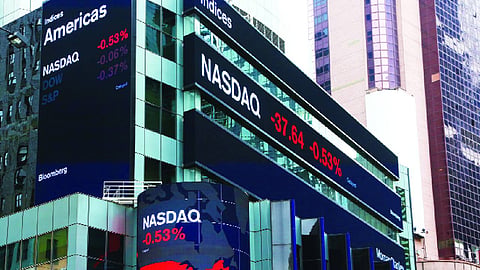 Tech leads Nasdaq’s stock slips
