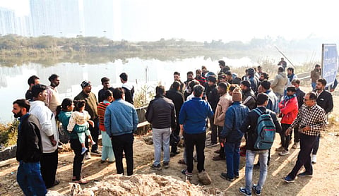 Techie dies after car falls into water-filled pit in Greater Noida