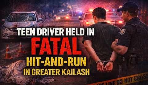 Teen driver held in fatal hit-and-run in Greater Kailash