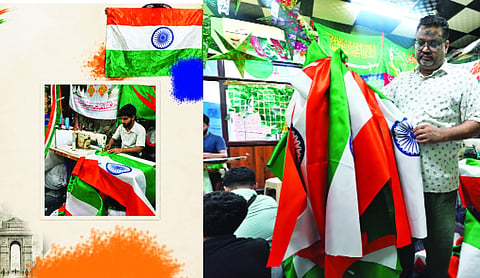The hands behind the Tiranga