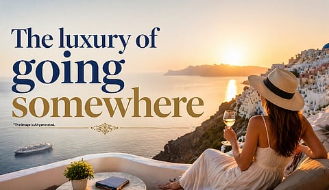 The luxury of going somewhere