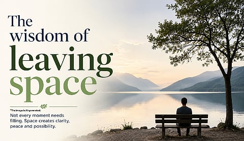 The wisdom of leaving space