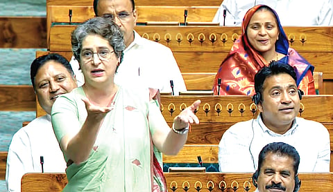 Those who criticise Nehru praising him today: Priyanka
