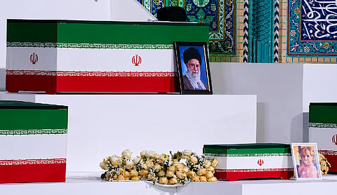 Tiny coffin of Ali Khamenei's 14-month-old granddaughter draws attention at State funeral