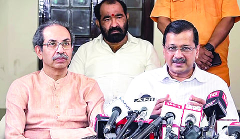 Uddhav bats for Opposition dialogue as AAP accuses Congress of suppressing CJP protest