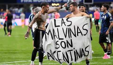 UK urges FIFA to act after Argentina's Falklands banner sparks World Cup row