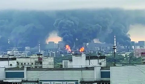 Ukraine hits Moscow oil refinery: Russia