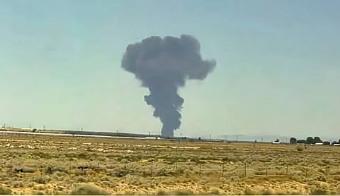 US Air Force B-52 bomber crashes after takeoff at California’s Edwards Base, 8 feared dead