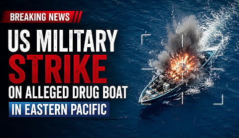 US military strike on alleged drug boat in eastern Pacific