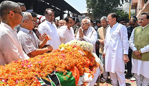 Uttarakhand CM Pushkar Singh Dhami pays emotional tribute to former CM B.C. Khanduri